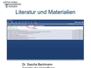 Literatur und Materialien

Dr. Sascha Bechmann

 