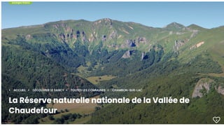 jeudi 4 mai
7 h : Petit déjeuner
8 h : Départ pour randonnée avec guide dans la Vallée de Chaudefour
13 h : Pique-nique da...