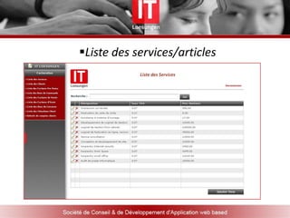 les factures de ventes, 