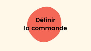 Définir
la commande
 