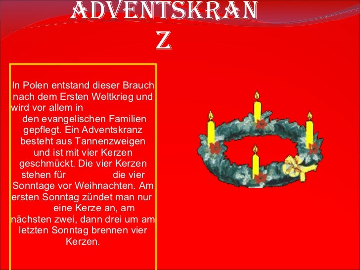 Präsentation weihnachten in polen