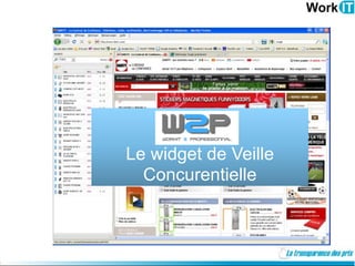 Le widget de Veille
              Concurentielle



mars 2007
                    1
 