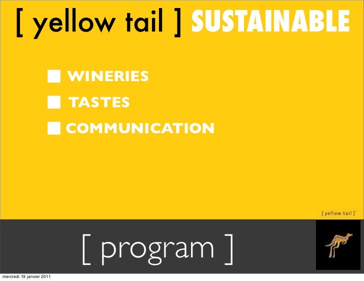 Yellow tail blue ocean strategy ppt picture