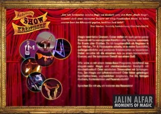 Präsentation Zauberwelten Jalin Alfar Magie & Illusionen