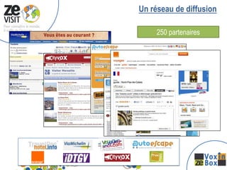 Un réseau de diffusion

     250 partenaires




             6
 