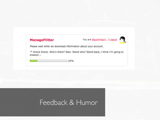 Feedback & Humor
 