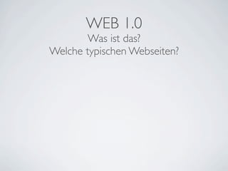 Internet und Web 2.0 – von Blogs und digitaler Identität
