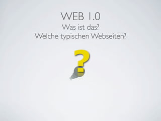 Internet und Web 2.0 – von Blogs und digitaler Identität