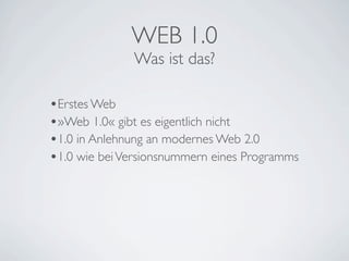 Internet und Web 2.0 – von Blogs und digitaler Identität