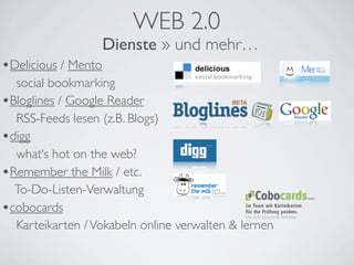 Internet und Web 2.0 – von Blogs und digitaler Identität