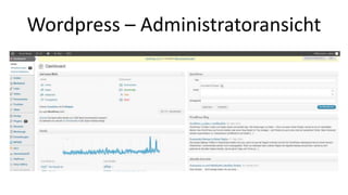 Wordpress – Administratoransicht 
 