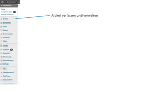 Artikel verfassen und verwalten 
 