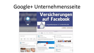 Google+ Unternehmensseite 
 