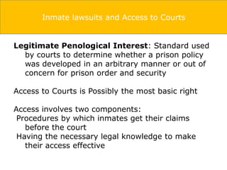 Prisoner rights overview | PPTX