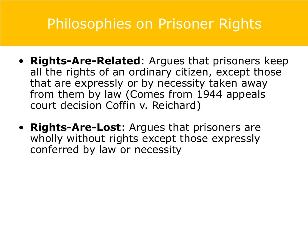 Prisoner rights overview