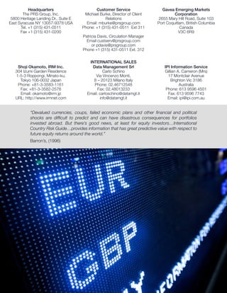 About The PRS Group | PDF