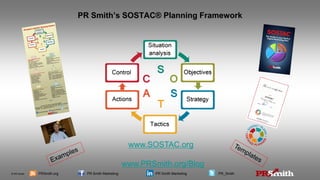 © PR Smith PRSmith.org PR Smith Marketing PR Smith Marketing PR_Smith
PR Smith’s SOSTAC® Planning Framework
www.SOSTAC.org
www.PRSmith.org/Blog
 