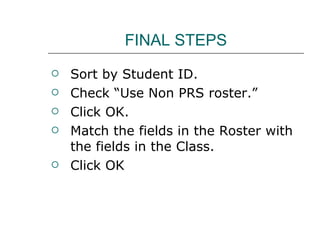 PRS training | PPT