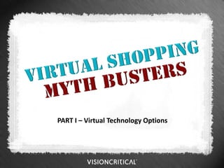 PART I – Virtual Technology Options
 