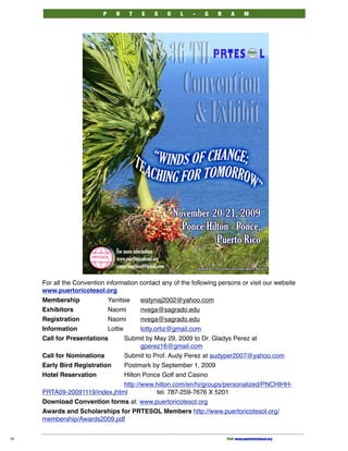 PRTESOL-Gram Spring 2009