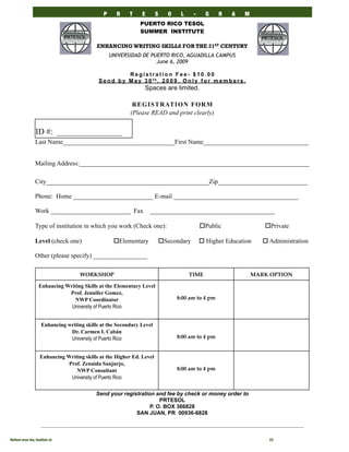 PRTESOL-Gram Spring 2009