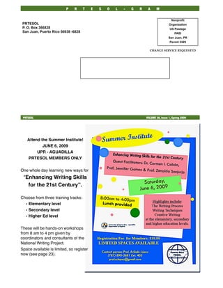 PRTESOL-Gram Spring 2009