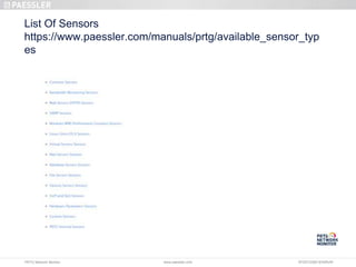 PRTG NETWORK MONITORING | PPTX