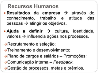 Práticas de Recursos Humanos - Aula 1 a 10