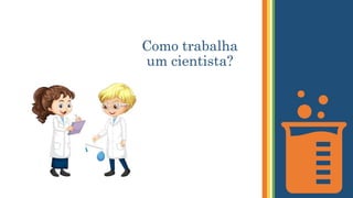 Como trabalha
um cientista?
 