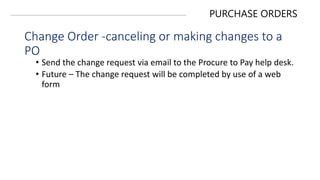 Pr to po process risk and test steps | PPT