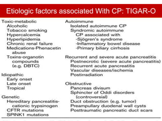 Etiologic factors associated With CP: TIGAR-O
 