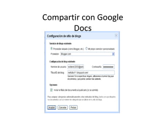 Compartir con Google Docs 