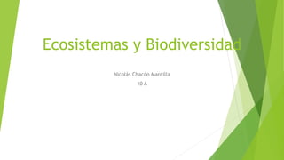 Ecosistemas y Biodiversidad
Nicolás Chacón Mantilla
10 A
 