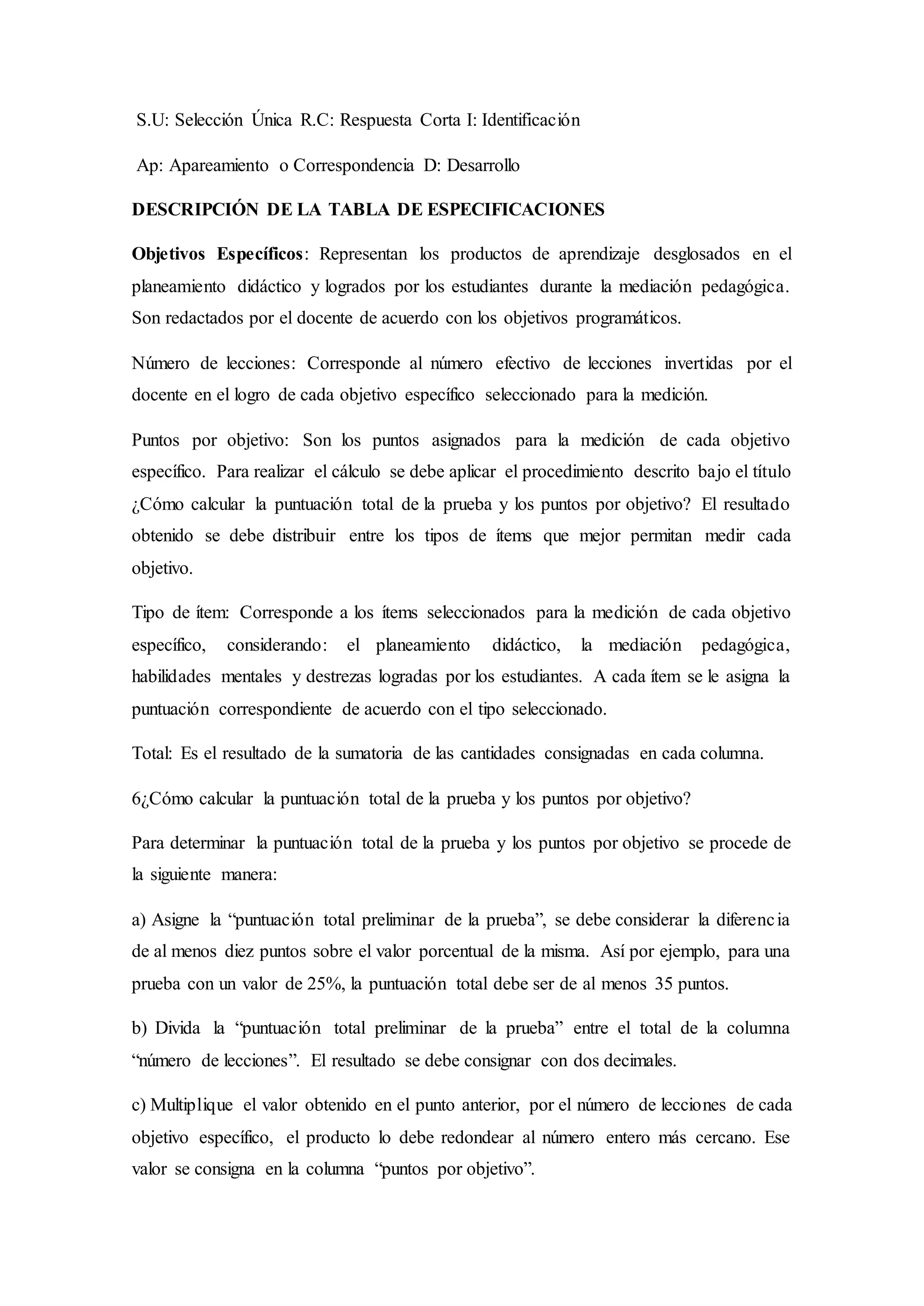 Prueba Escrita Docx Educational Assessment Education