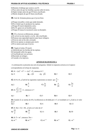 Prueba 1 | PDF