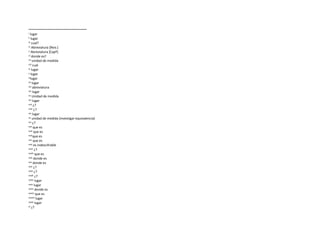 i lugar
ii lugar
iii cual?
iv Abreviatura [Nvo.]
v Abreviatura [Capº]
vi donde es?
vii unidad de medida
viii cual
ix lugar
x lugar
xilugar
xii lugar
xiii abreviatura
xiv lugar
xv Unidad de medida
xvi lugar
xvii ¿?
xviii ¿?
xix lugar
xx unidad de medida (investigar equivalencia)
xxi ¿?
xxii que es
xxiii que es
xxivque es
xxv que es
xxvi es indescifrable
xxvii ¿?
xxviii que es
xxix donde es
xxx donde es
xxxi ¿?
xxxii ¿?
xxxiii ¿?
xxxiv lugar
xxxv lugar
xxxvi donde es
xxxvii que es
xxxviii lugar
xxxix lugar
xl ¿?
 