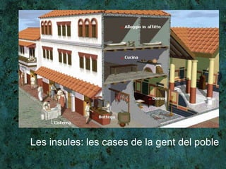 Les insules: les cases de la gent del poble 