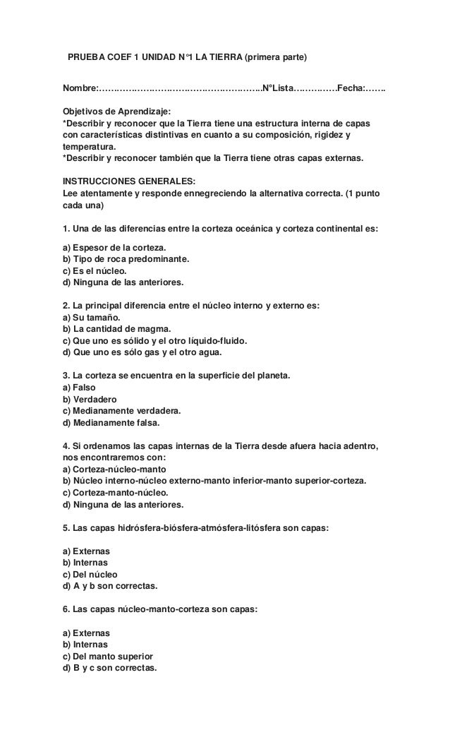 capas de la tierra formacion