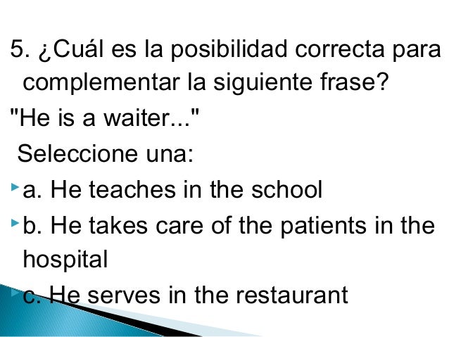 Cuestionario, prueba, preguntas de repaso inglés 4° (cuarto primaria) Cuestionario, prueba, preguntas de repaso inglés 4° (cuarto primaria)