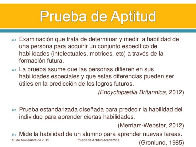 Prueba de Aptitud Académica