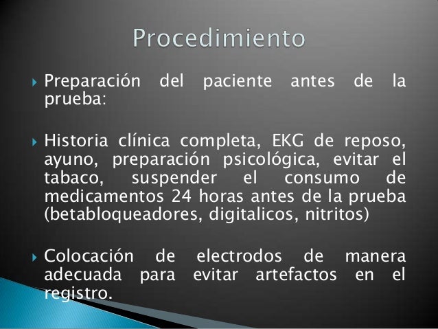 Prueba de esfuerzo Prueba de esfuerzo