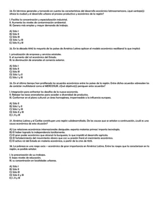 Prueba de geografía 4 to a