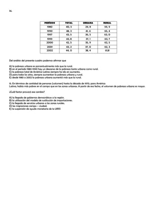 Prueba de geografía 4 to a