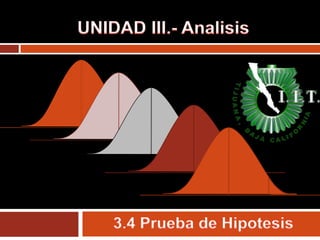 UNIDAD III.- Analisis 3.4 Prueba de Hipotesis 