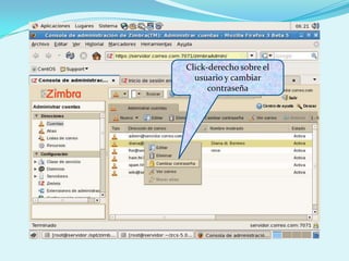 Click-derecho sobre el usuario y cambiar contraseña 