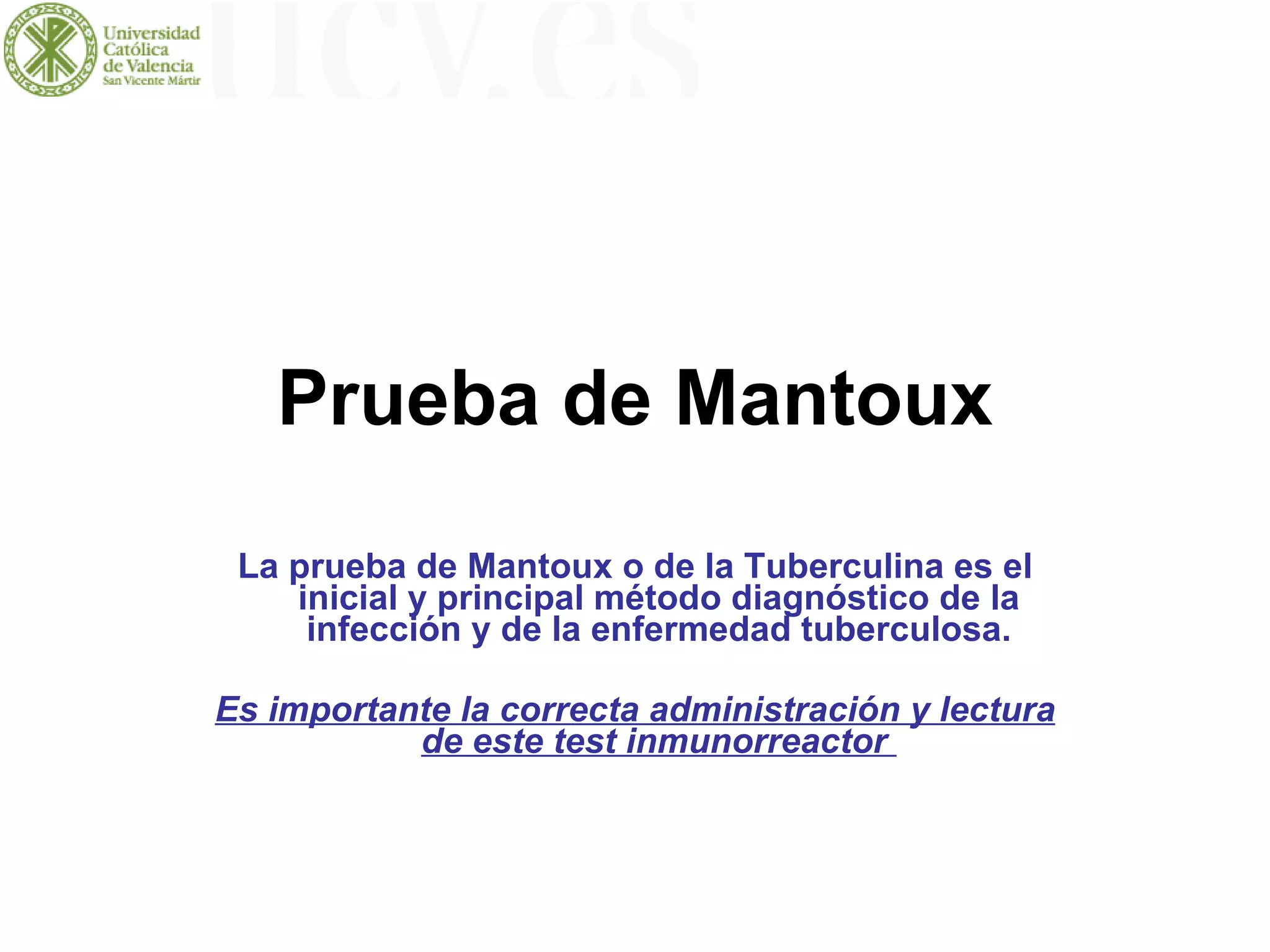 Prueba De Mantoux | PPT