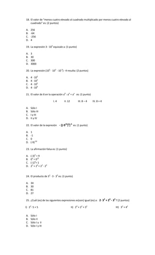Prueba global septimo basico primer semestre 3.0