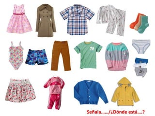 Señala……/¿Dónde está….? 
