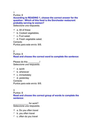 Prueba nacional de ingles i