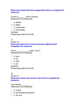 Prueba nacional de ingles i